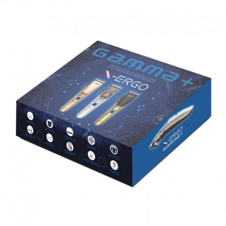 Máquina clipper cortapelos X-Ergo de Gamma+ con 3 carcasas