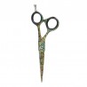 Tijeras de corte Concavas 5.5" Green Reptile de Original