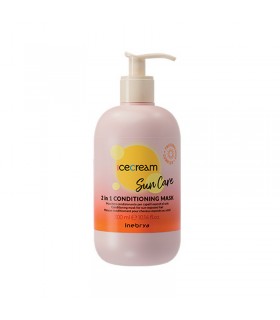 Acondicionador/Mascarilla Ice Cream Sun Care Inebrya 2 en 1, 300 ml