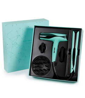 Plancha C5 Mint Green + secador Wind de Corioliss