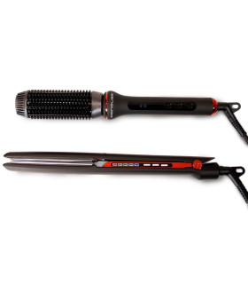Kit Corioliss C3 Black Red + Hot Brush