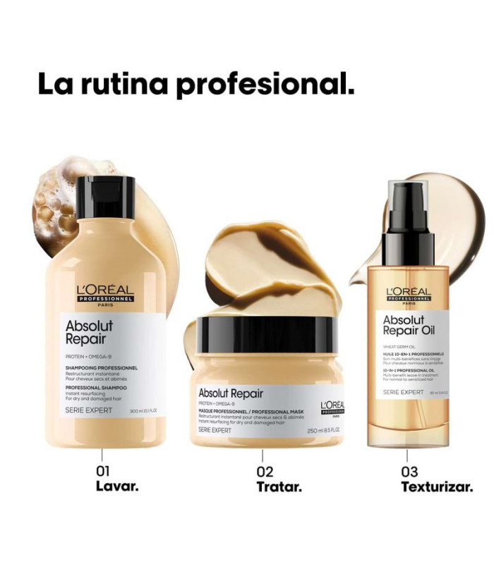Aceite multibeneficios 10 en 1 Absolut Repair Oil Expert Loreal 90 ml